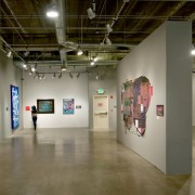 Currently on display at the Pasadena Museum of California Art is the 'Street Cred' exhibition. Some artists featured in the exhibit include RISK, REVOK, Michael Alvarez and Nicnak. Image courtesy of the PMCA, ©Don Millici.