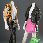 By designer Gianni Versace, Men's and Women's ensembles, c. 1994  Courtesy of FIDM Museum and Library.