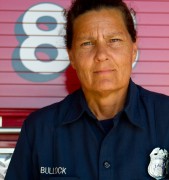 Hollyn Bullock, an apparatus operator for house #88 of the Los Angeles Fire Department in Sherman Oaks. Photo Credit: Kat Russell / Daily Sundial