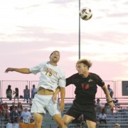 MensSoccer Chris Smith (right) and the Matadors travel up north to face the Roadrunners in a non-conference match tonight. CSUN is 22-0 in games against Cal State Bakersfield. Photo Credit: Simon Gambaryan / Daily Sundial