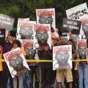 Supporters of Troy Davis gather across the road from Georgia's death row prison in Jackson, Georgia, Wednesday, September 21, 2011. (Mike Haskey/Columbus Ledger-Enquirer/MCT)Supporters of Troy Davis gather across the road from Georgia's death row prison in Jackson, Georgia, Wednesday, September 21, 2011. (Mike Haskey/Columbus Ledger-Enquirer/MCT)