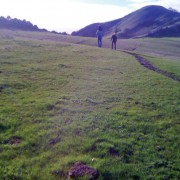 A family hikes towards an exposed dike at Mount Diablo State Park. A family hikes towards an exposed dike at Mount Diablo State Park. Photo Credit: Kristin Hugo / Opinion Editor