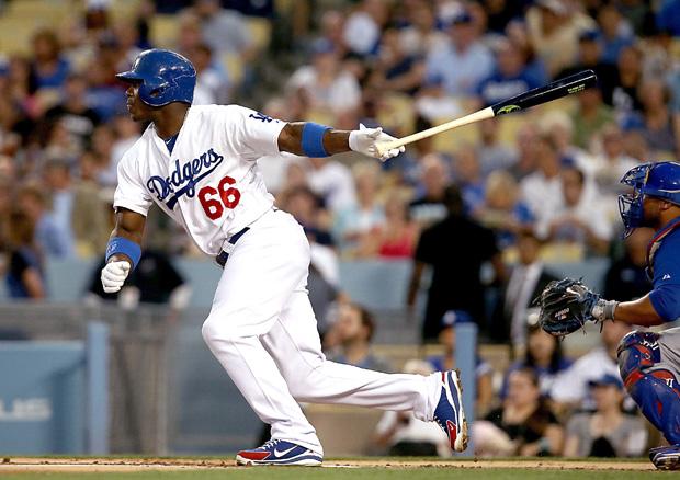 Rookie Yasiel Puig looks to take the Dodgers deep into the postseason. Photo courtesy of MCT