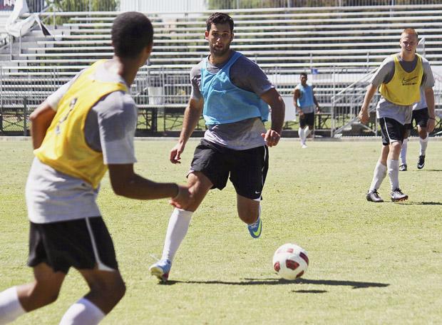 Senior forward, Sagi-Lev Ari became a Matador last year when coach Yossi Raz recruited him to become a part of the CSUN's soccer team. "He told me to come here because they were a good team. I trusted him and didn't regret it." Photo Credit: Lucas Esposito / Daily Sundial