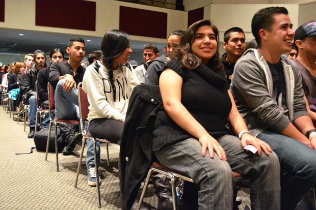 Associated Students hosted 'Big Comedy' a free event which catered to a full auditoriam of students. The show featured stand-up comedian, Jo Koy. Photo credit: John Saringo-Rodriguez / Photo Editor