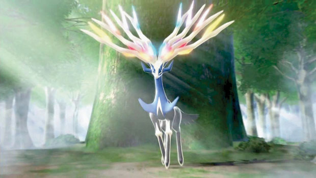 Xernaes, a new Pokemon from the sixth generation.