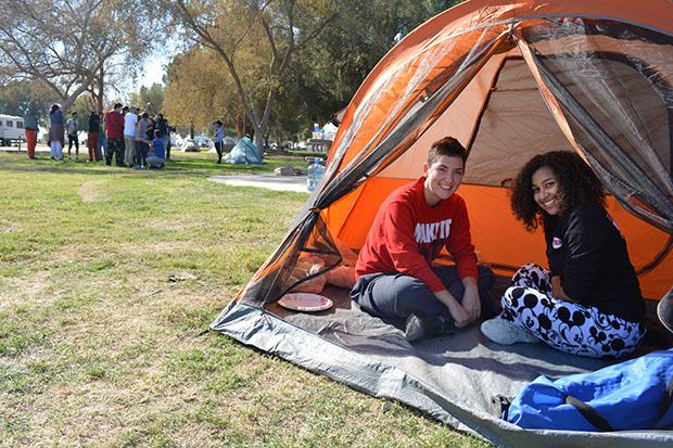 Some students took advantage of CSUN's Outdoor Adventures for camping supplies. According to their website one tent rental is seven dollars per day and a sleeping bag ranges from two to five dollars per day. Photo credit: John Saringo-Rodriguez / Photo Editor