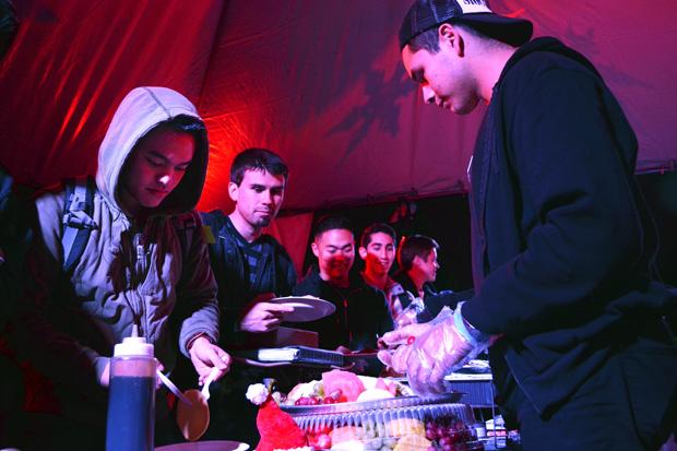 Free food and music were offered at "Final Flip," an event meant to bring CSUN students together before final exams. Photo credit: John Saringo-Rodriguez / Photo Editor