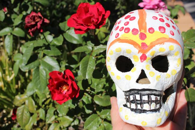 "Day of the Dead" decorations like sugar skulls can be incorporated into holiday decorations. Sugar skulls are vibrant pieces that can be decorated with various colors and designs. Photo Credit: Araceli Castillo/Photo editor