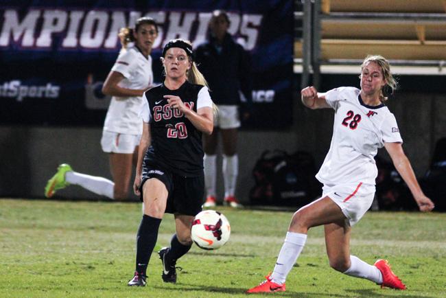 The Matador women's soccer team will not advance in the Big West Tournament. The match against Fullerton resulted in a 1-0 loss. Photo Credit: Kelly Rosales/Contributor