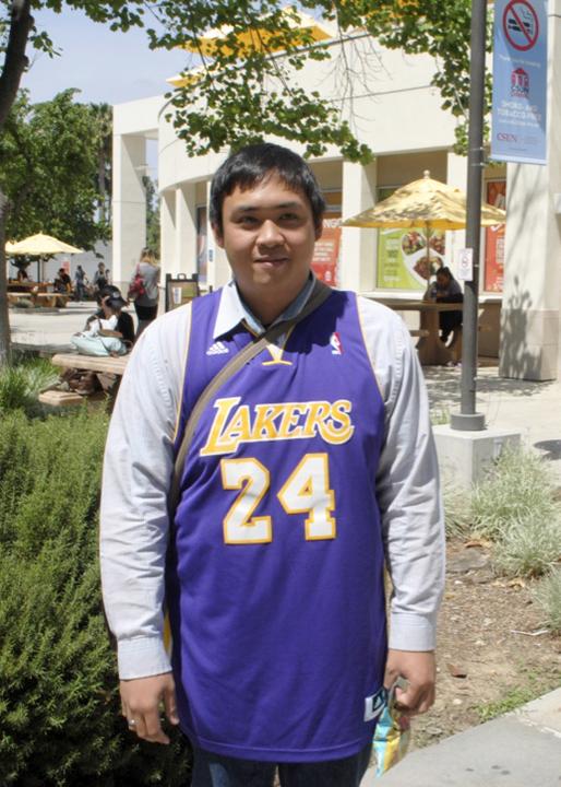 Aldrin Bigay grew up watching the Lakers and remembers his dad yelling at the screen during games. 