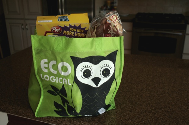 Using a reusable bag at the market is an easy way to be eco-friendly. Photo credit: Angelica Bonomo / Staff Photographer