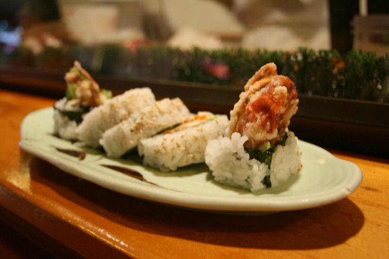 A tiger roll at Bizen Sushi and Japanese Cuisine Food in Sherman Oaks. Photo Credit: Caitlin McCarrick / Staff Photographer