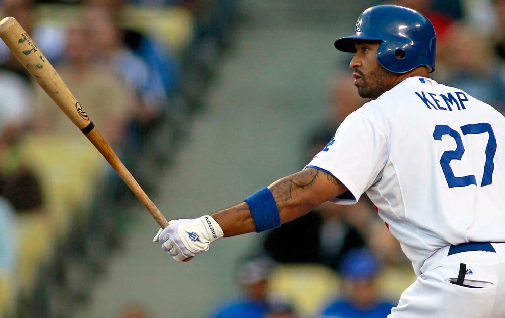 Outfielder Matt Kemp, who signed an eight-year deal last week to stay in Los Angeles, was one of the bright spots for the Dodgers during a rough season. Kemp led the National League in home runs and RBI this past season. Photo Credit: Courtesy of MCT