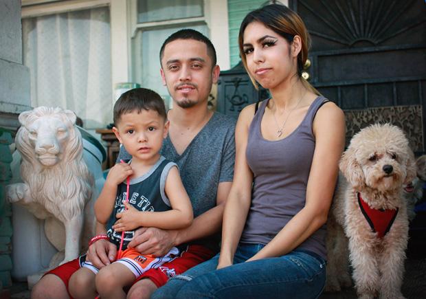Romo has been together with his girlfriend Angelica Chavez, 22, since high school. In addition to sharing a roof with three different generations of the Romo family, they have several dogs. One of which is Snoopy, the house guard dog. Photo credit: Luis Rivas / Senior Reporter