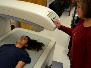 Kinesiology department scanner can detect early signs of osteoporosis