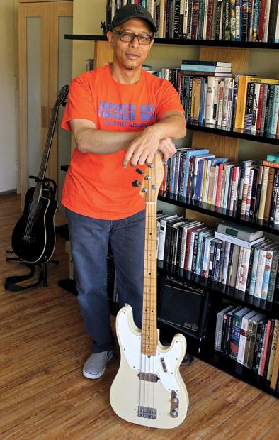 Journalism professor Scott Brown is the bassist of punk oriented band Charlie Don't Surf. The band's name comes from a line from the film Apocalypse Now. Photo Credit: Lucas Esposito / Daily Sundial