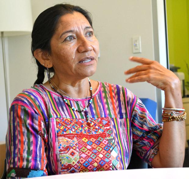 Rosanna Perez, co-founder of the CSUN Central American studies program, describes her experience being incarcerated, beaten, and tortured for her political activism in El Salvador. Photo credit: Victoria Becerril/ Daily Sundial