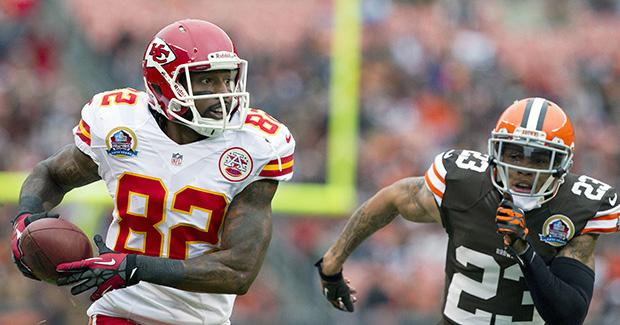 Kansas City Chiefs wide receiver Dwayne Bowe will use his size to exploit an undersized Dallas Cowboys secondary in week two. Photo courtesy of MCT