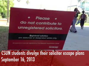 Matadors share their strategies for avoiding campus solicitors 