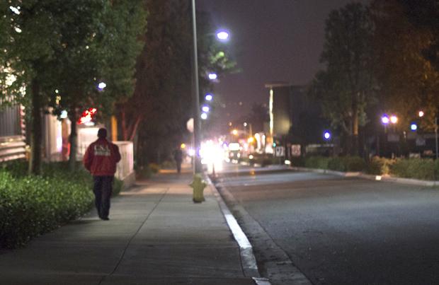 The Matador Patrol, a volunteer service that escorts students around the campus and the surrounding neighborhood, often walk through areas of that campus that are less populated at night. Photo credit: Trevor Stamp / Daily Sundial