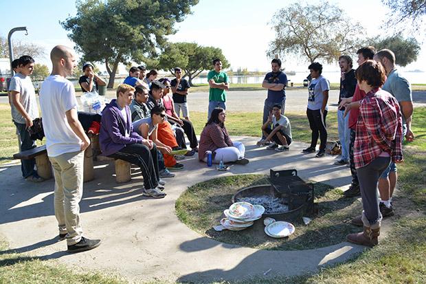 CSUN's LGBTQA held their spring camping retreat at the Buena Vista Aquatic Recreation Area in Bakersfield on Nov. 17. Over 30 attended the event. Photo credit: John Saringo-Rodriguez / Photo Editor