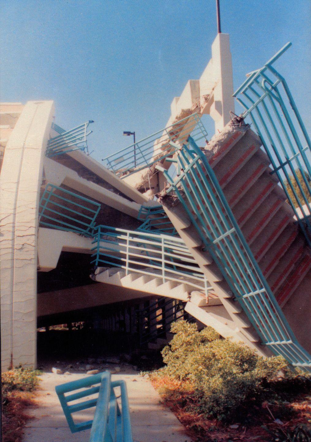 FILE PHOTO - The 1994 Earthquake has destroyed Parking Structure C on Jan. 17, 1994 in Northridge, Calif.