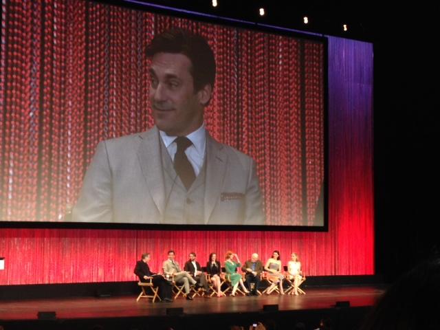 Actor Jon Hamm, who plays ad man Don Draper, answers questions with fellow cast members Friday at PaleyFest 2014. Photo by Neelofer Lodhy, Features Editor