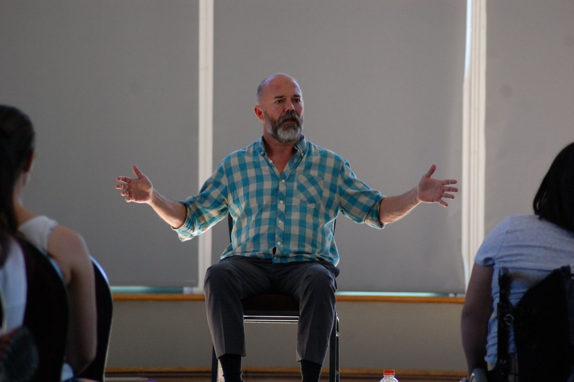 Noted journalist, author and LGBTQ activist Andrew Sullivan answers students questions during a Q&A at the USU Grand Salon. Photo Credit/Manny D. Araujo.