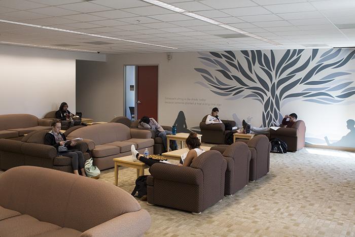 The SOL Center, located in the University Student Union, offers several services for students, including lounge centers for studying and relaxing. (Trevor Stamp / Multimedia Editor)