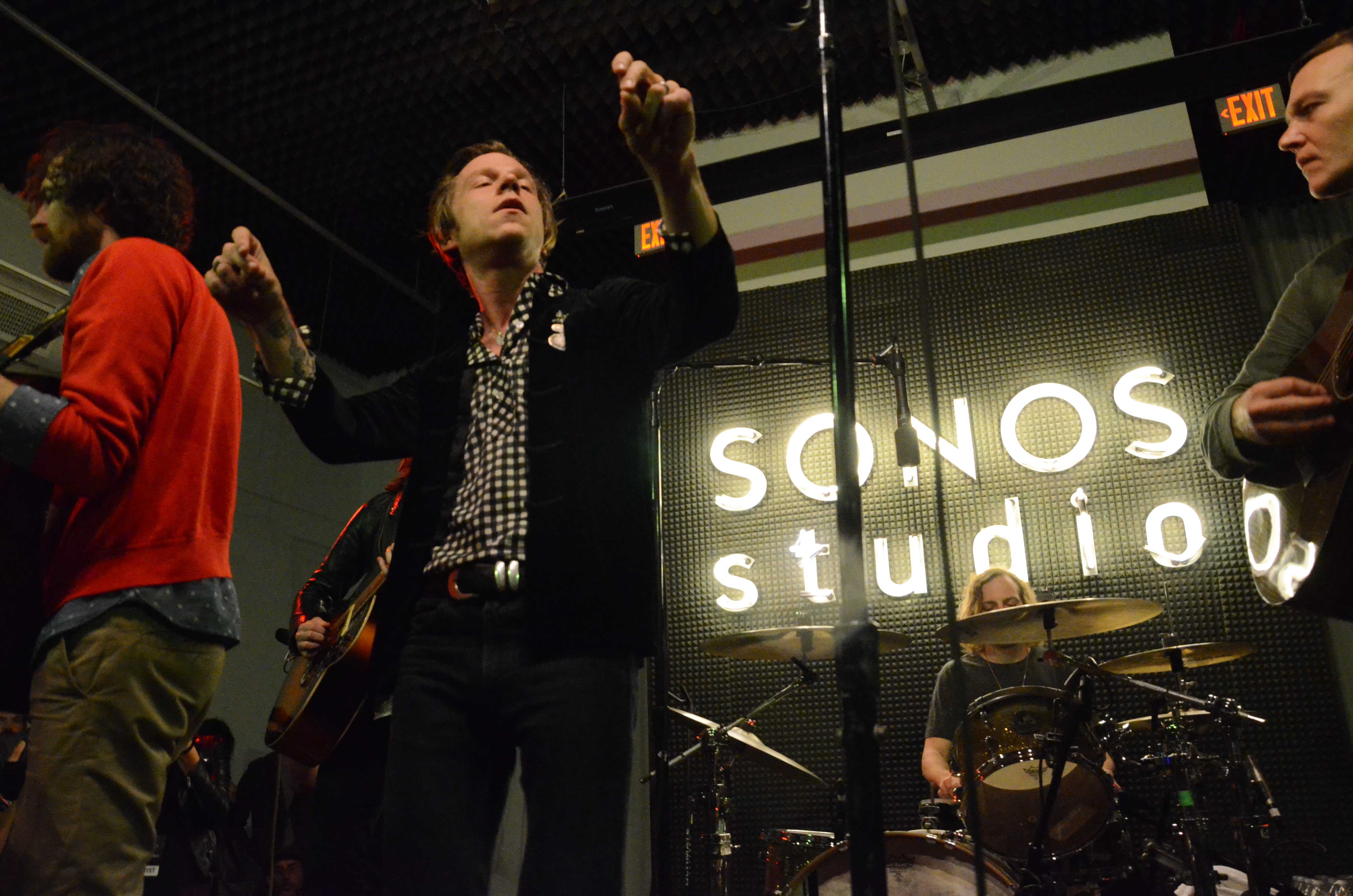 Aint No Rest For The Wicked hit-makers Cage the Elephant put on a small show at the Sonos Studios in Hollywood Tuesday night. The band performed radio hits and tracks off their Grammy-nominated album Melophobia. Photo credit: Vincent Nguyen