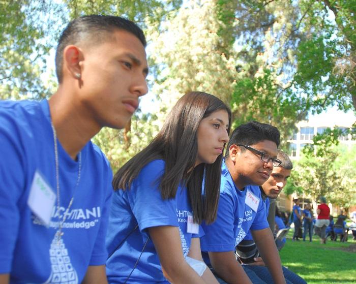 High school students participate in caucuses during the 17th annual MEChA de CSUN Raza Youth Conference on Saturday, March 28, 2015. Photo credit: Michael Arvizu