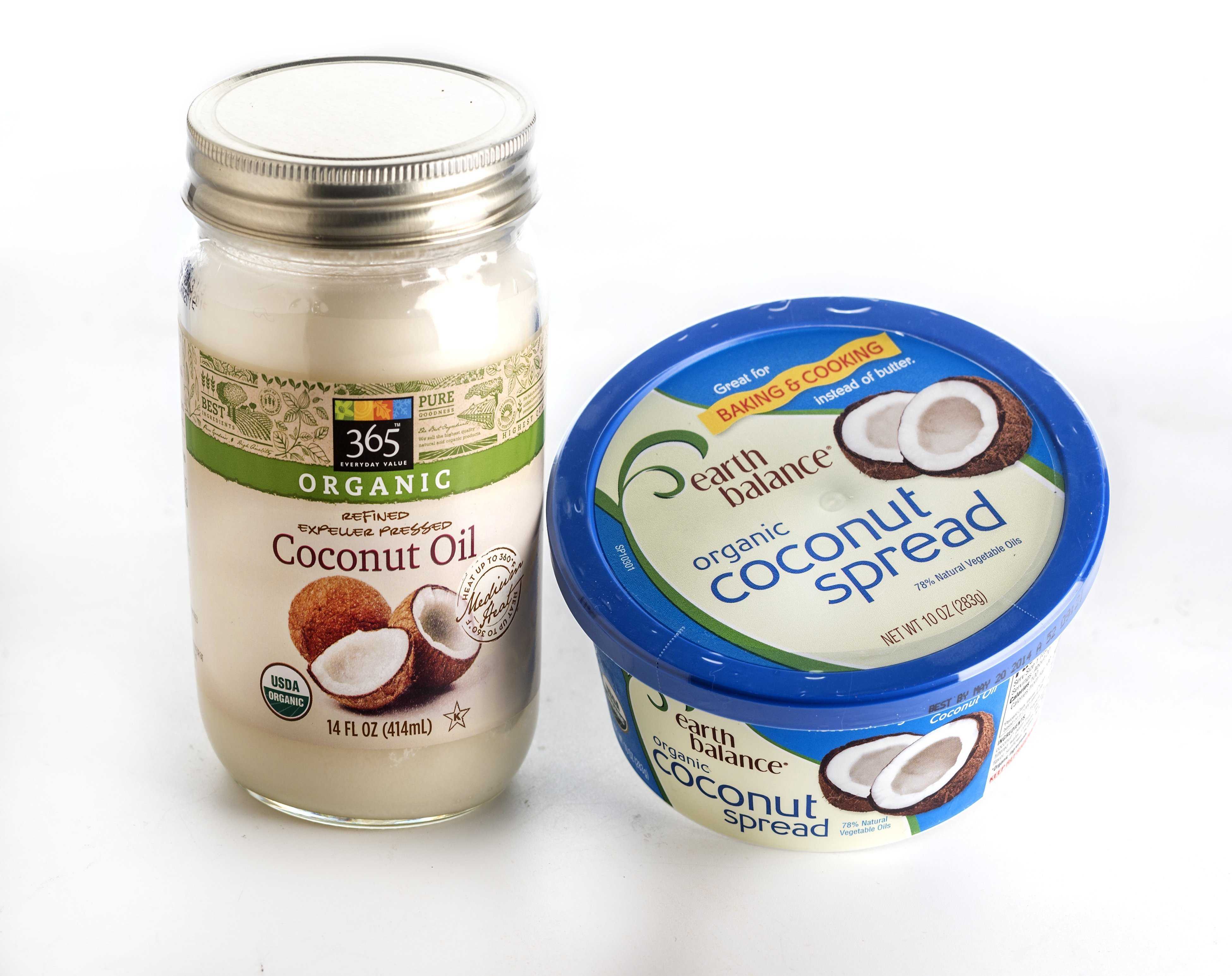 Coconut oil: Coconut meat is pressed to produce the fat. Good for frying, sauteing; Coconut spreads use coconut oil as the primary ingredient; may contain other oils. (Bill Hogan/Chicago Tribune/MCT)