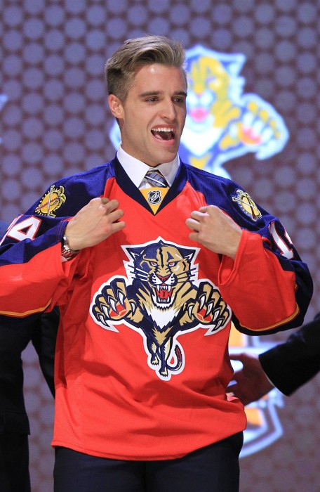 The Florida Panthers select Aaron Ekblad with the first pick of the NHL Draft on Friday, June 27, 2014, in Philadelphia.The Panthers will host the 2015 NHL Draft. (Charles Fox/Philadelphia Inquirer/MCT)