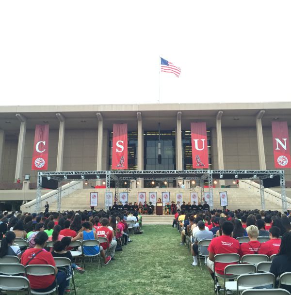 A photo of a CSUN ceremony. 