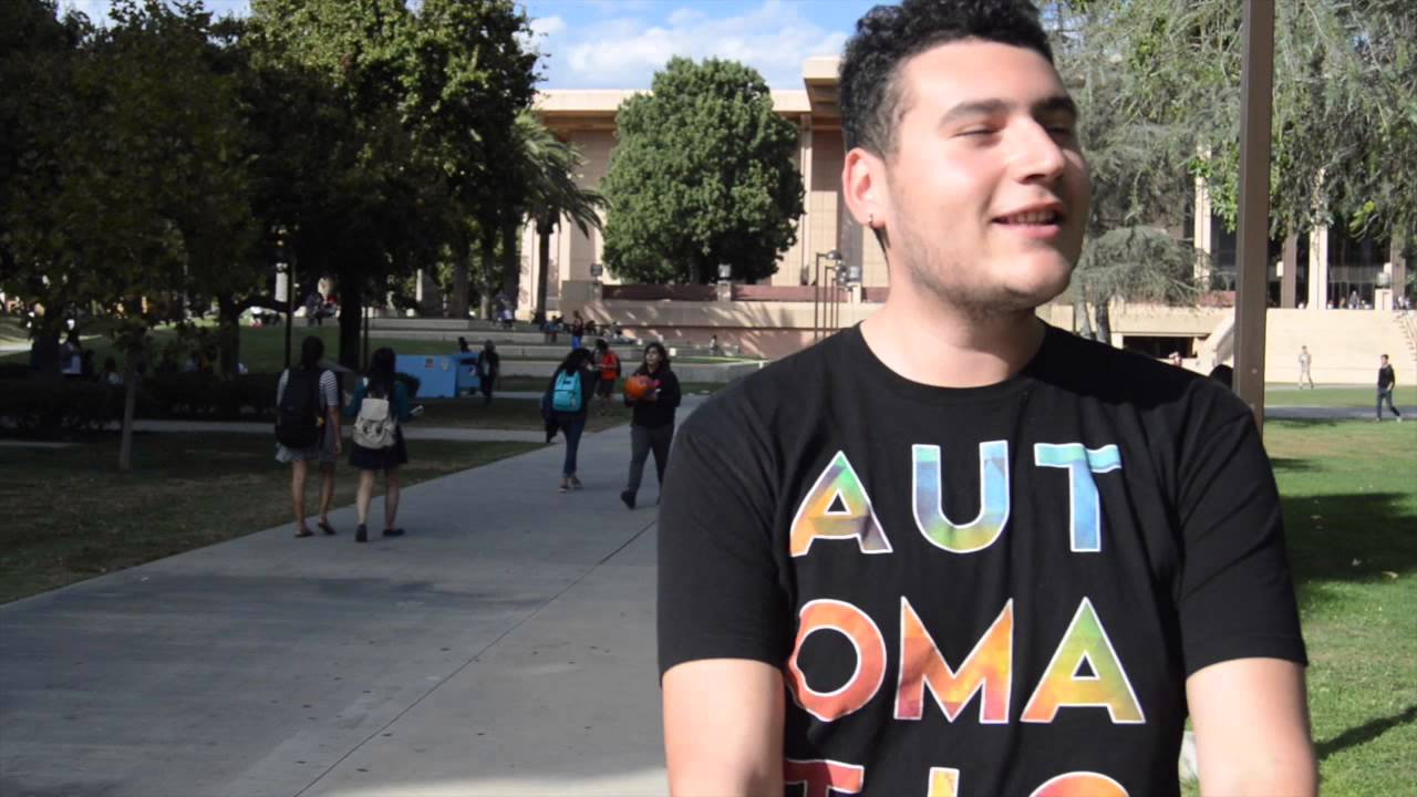 CSUN students shares his upcoming Halloween plans in an interview with the CSUN Sundial.