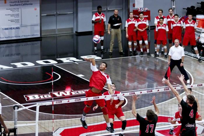 FILE PHOTO - CSUN finished their season by defeating UC San Diego in straight sets. (David J. Hawkins/The Sundial)
