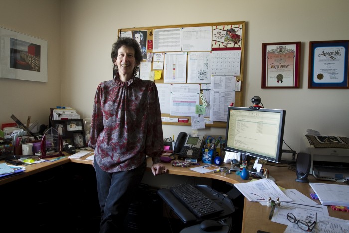 Cheryl Spector, Director of First Year Experience, at her office in the Cielo Suit in Sierra Hall on July 27, 2013. (File photo/ The Sundial)