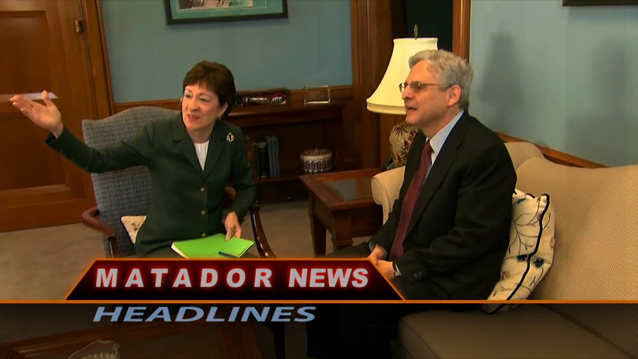 A man and woman sit along side one another for Matador News Headlines