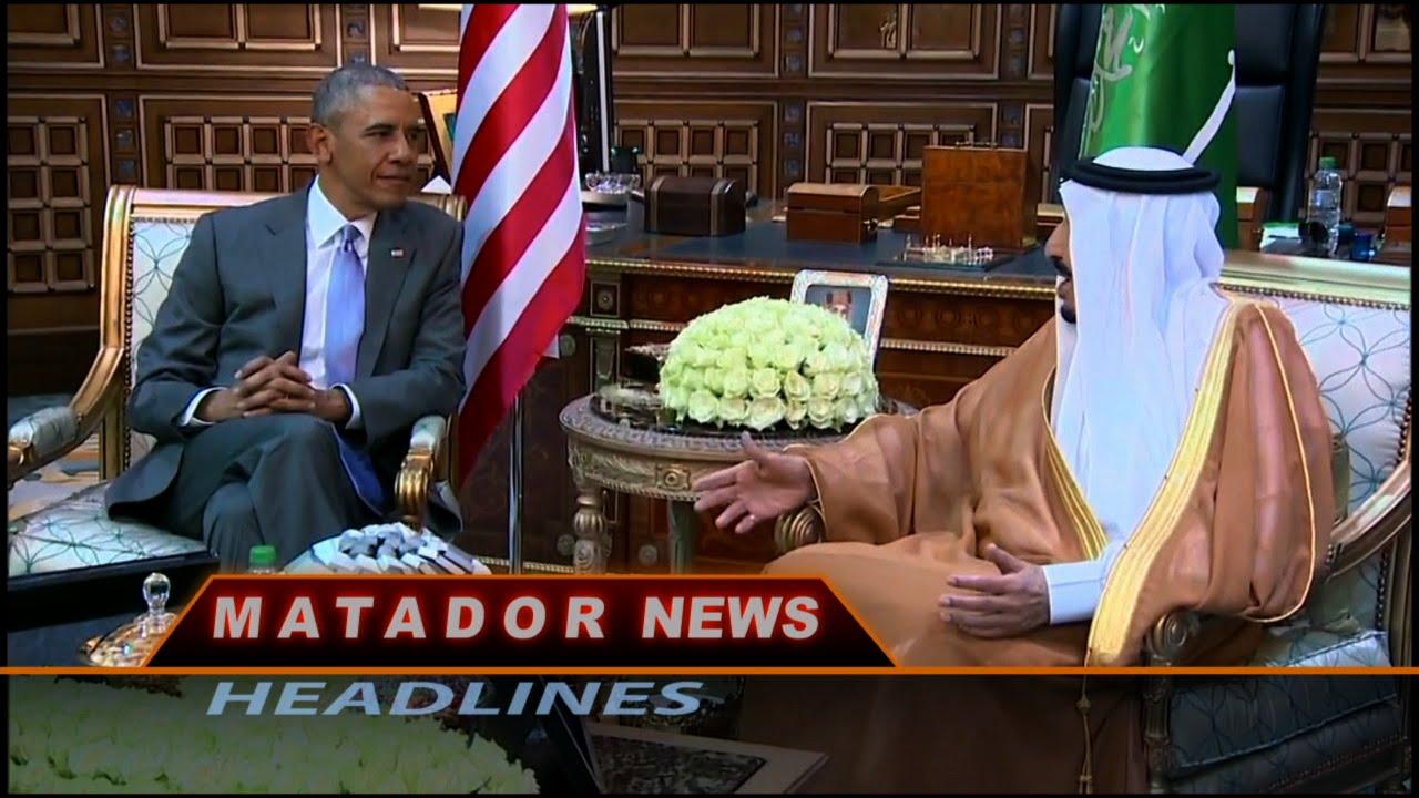 Matador News still shows Obama speaking with another man