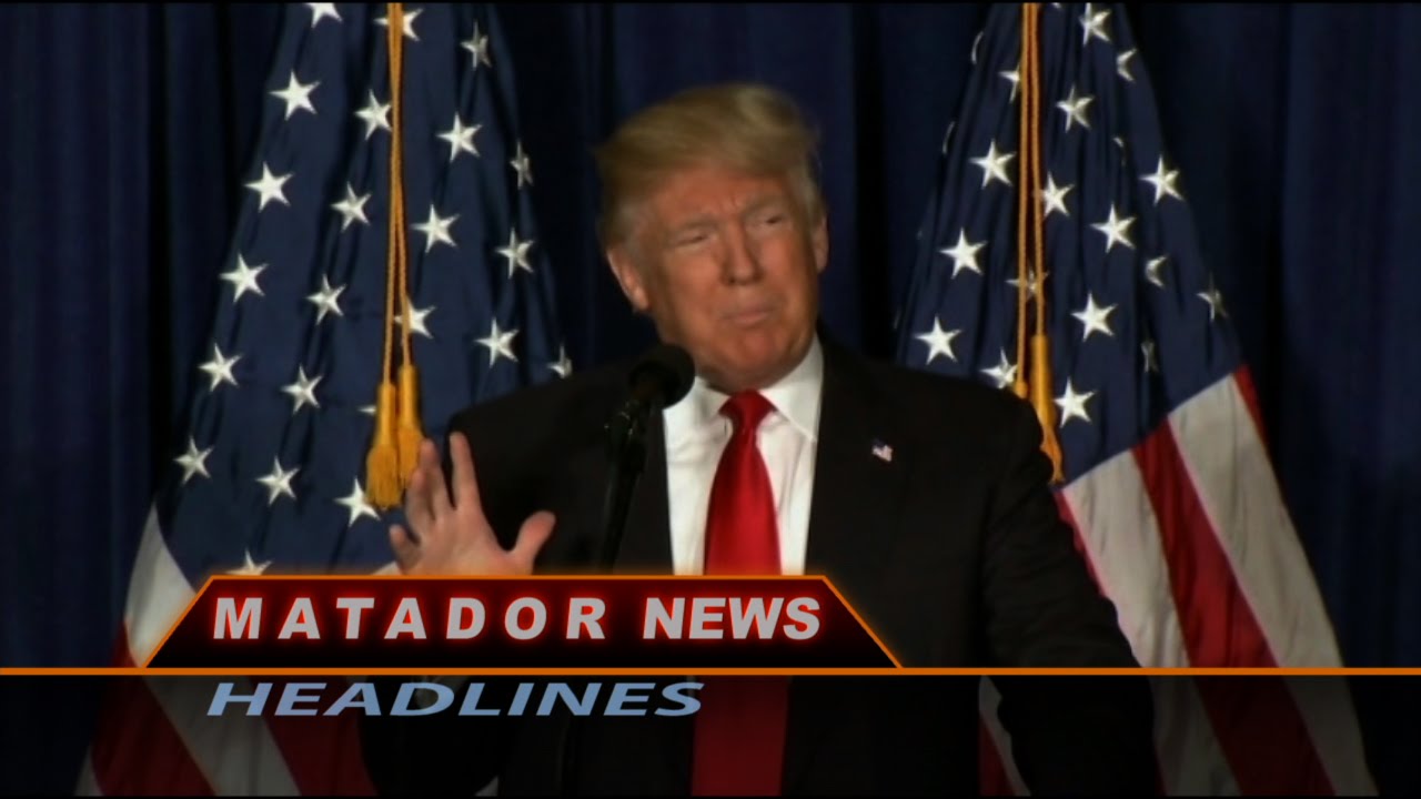Still of Matador News shows Donald Trump