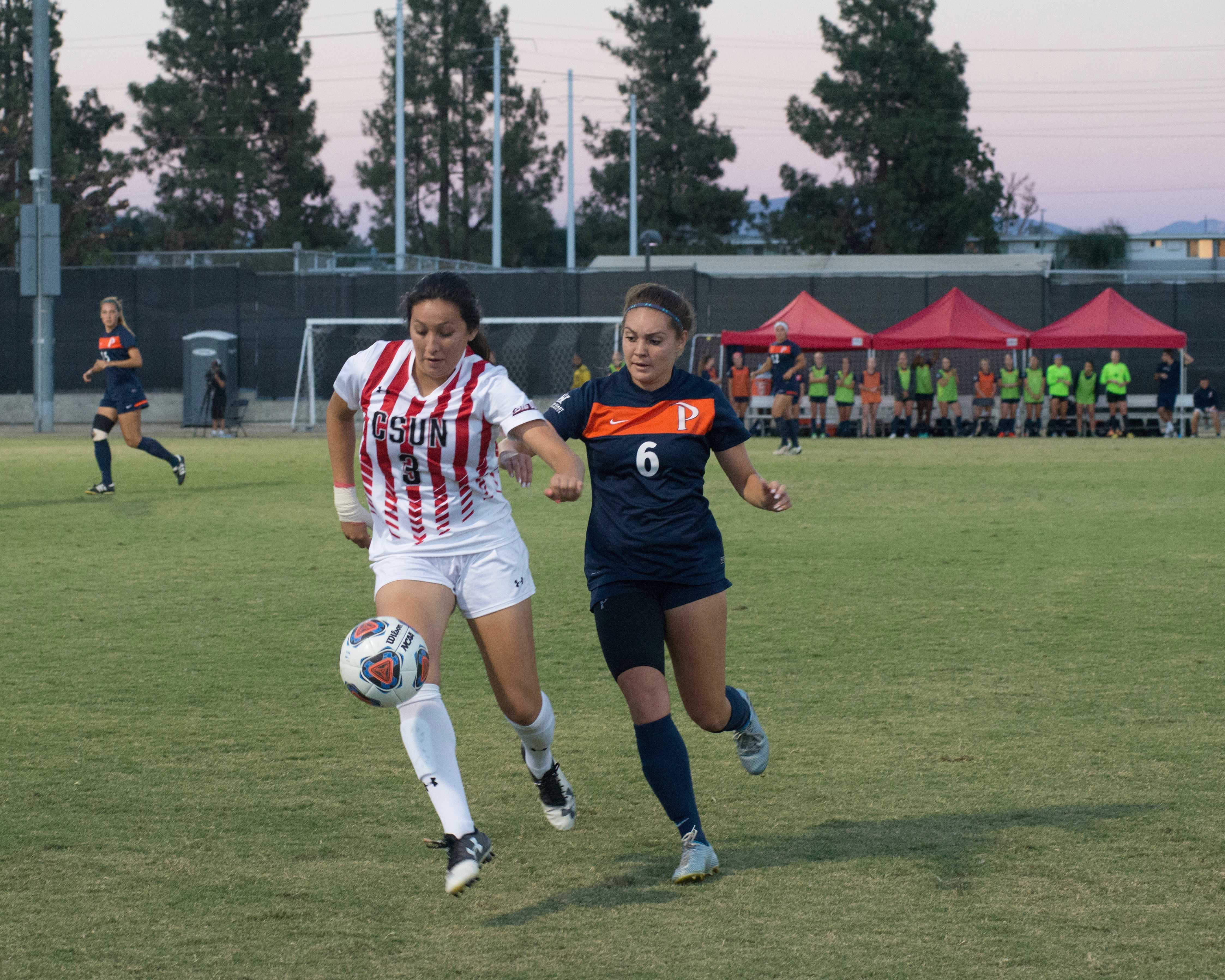 CSUN tries to get control of the ball