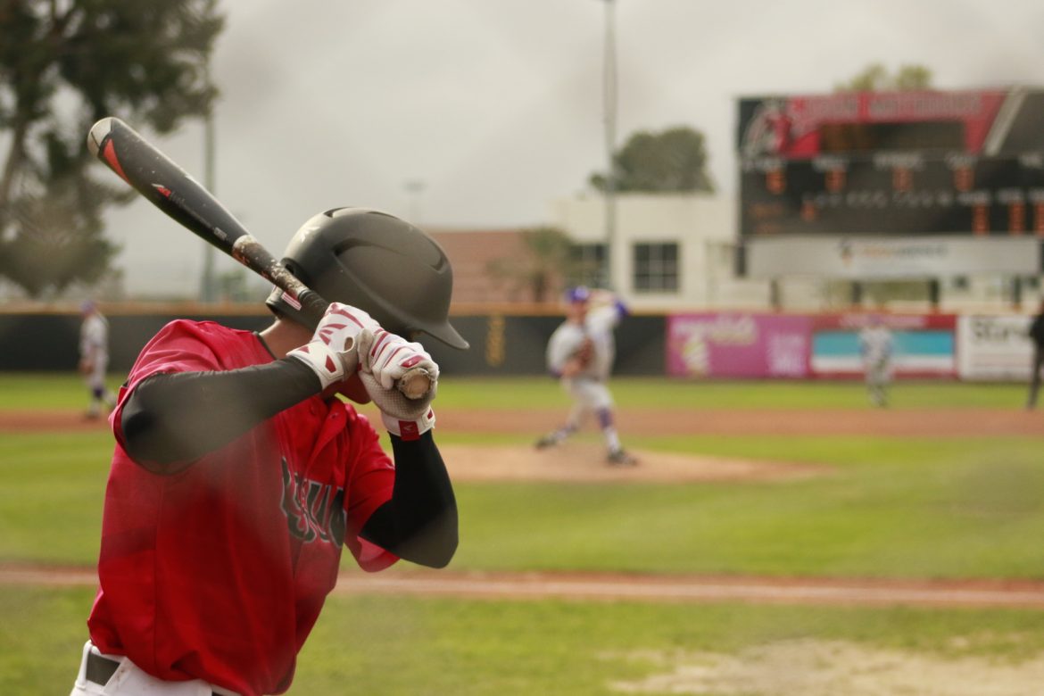 CSUN+baseball+player+steps+up+to+the+plate