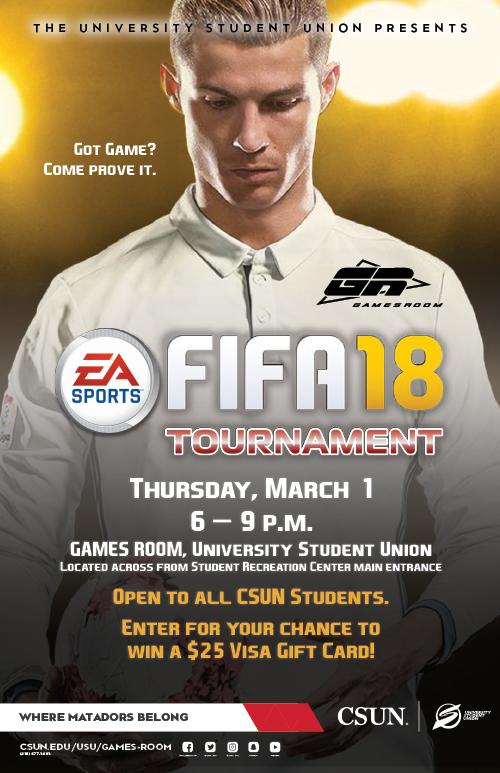 poster promoting FIFA 18 video game