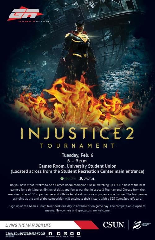 Injustice 2 Tournament poster flyer