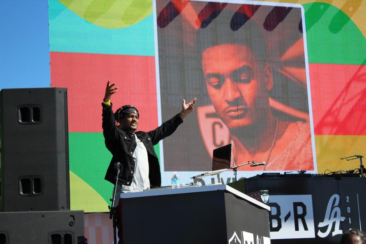 DJ Vicious during his first set on the JBL stage. Photo credit: Lauren Turner Dunn