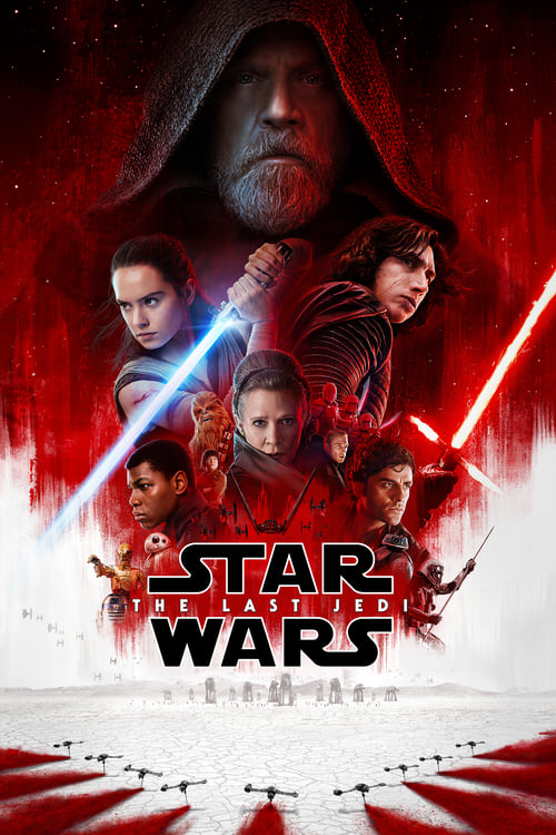 red and white star wars movie poster