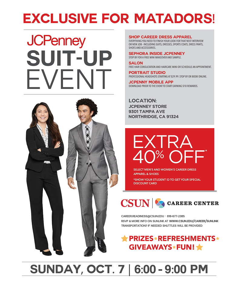 JCPenny flyer about suits
