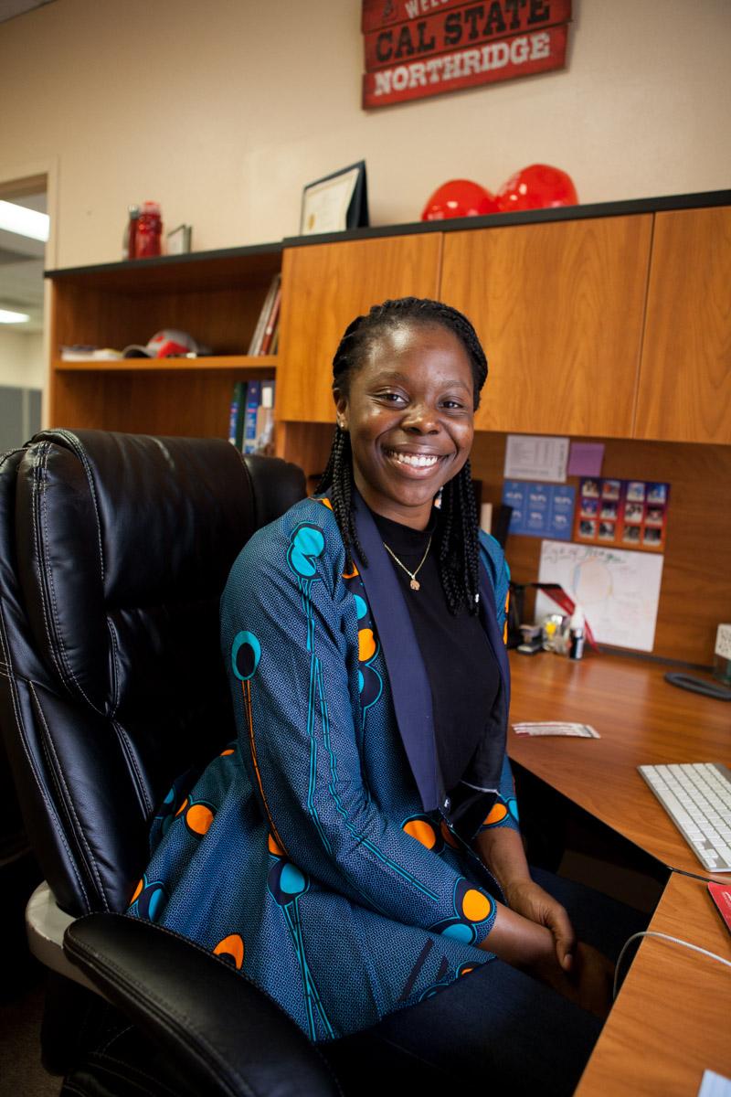 AS president Beverly Ntagu in her office on Wednesday, Oct. 3. Photo credit: Hanna Von Matern