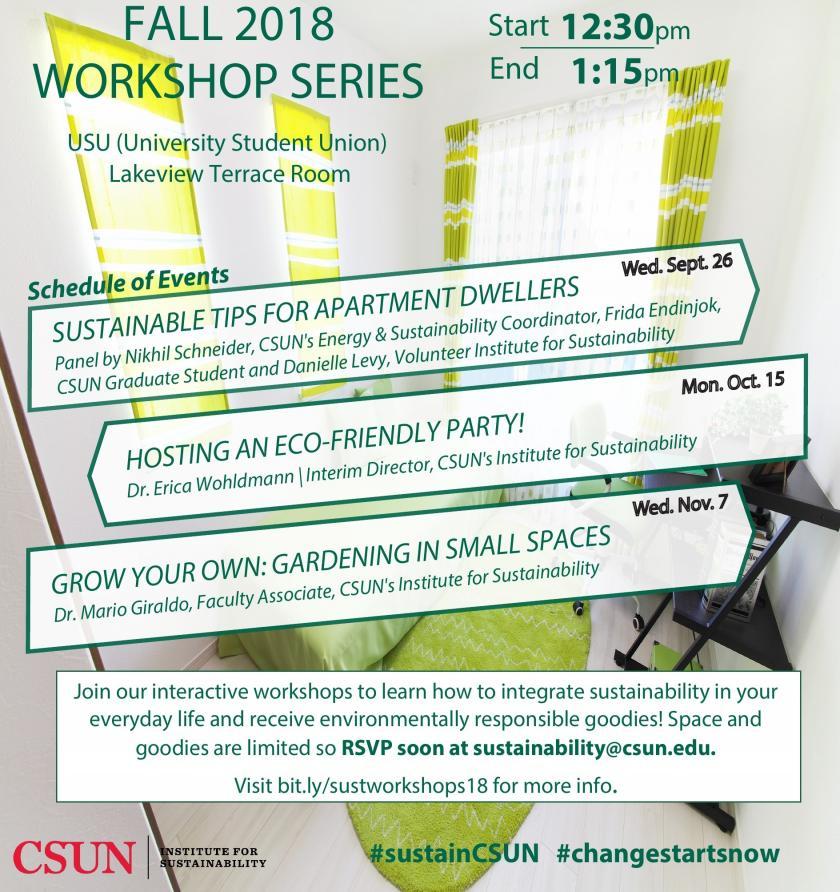 sustainability event flyer